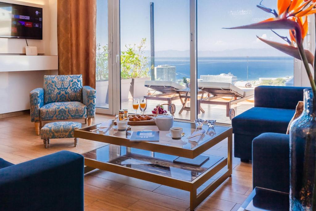 Apartamento Flyviewflatsgold Privatehottub With Seaview Ixia  Exterior foto