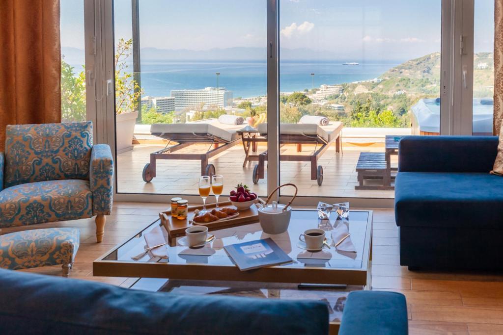 Apartamento Flyviewflatsgold Privatehottub With Seaview Ixia  Exterior foto