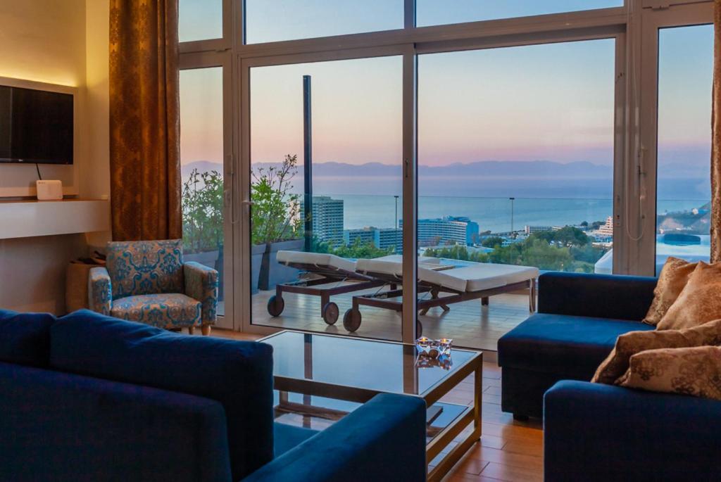 Apartamento Flyviewflatsgold Privatehottub With Seaview Ixia  Exterior foto