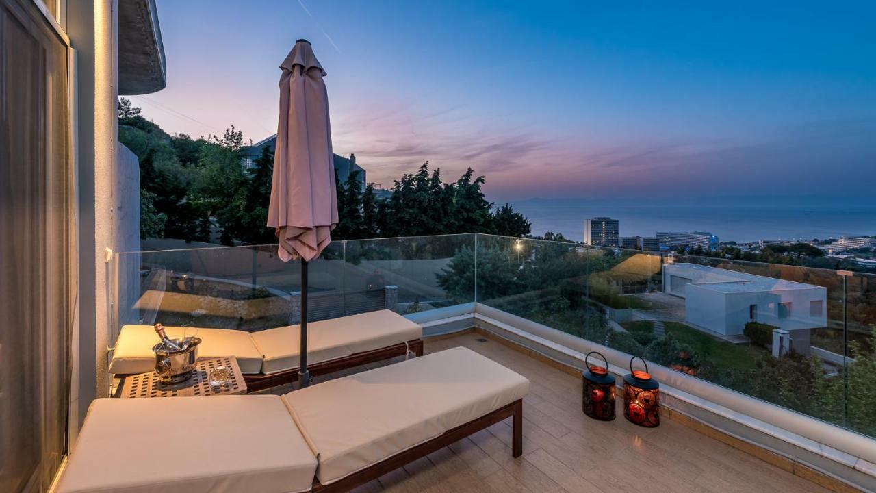 Apartamento Flyviewflatsgold Privatehottub With Seaview Ixia  Exterior foto