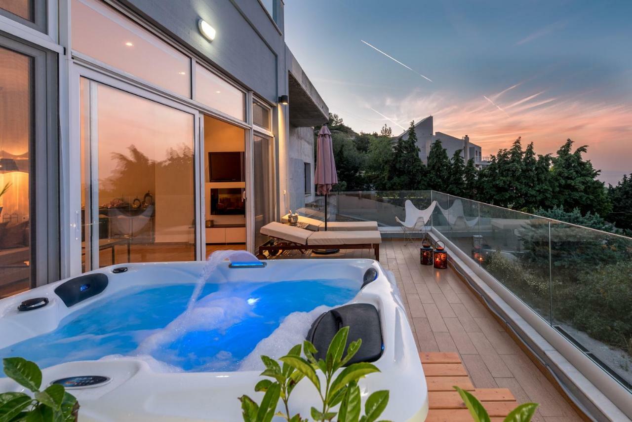 Apartamento Flyviewflatsgold Privatehottub With Seaview Ixia  Exterior foto
